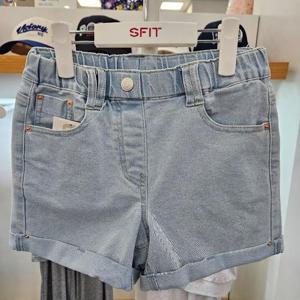 에스핏 HC30 롤업 3.5부 데님팬츠 연청 SJZ304-FJPT47