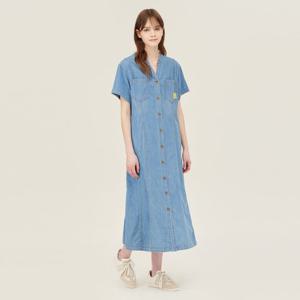 [베네통]브이넥 데님 원피스 BAOPF4531