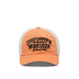 STUSSY Workgear  trucker hat 13111790602 ORANGE