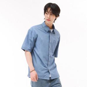 체이스컬트(남창원점) DP02 남성 데님 포켓 반팔 셔츠 EBRK5542D0D