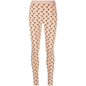마린세르 Neutral Fuseaux Moon Print Leggings WPA111CJER0001 TP717437257