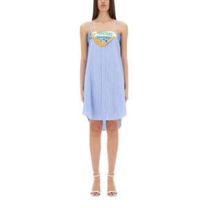 MOSCHINO JEANS PATCHWORK COTTON DRESS 046837251303