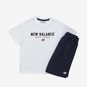 [뉴발란스] 키즈 스포츠 폴리 운동복 셋업 NK9YF2834U-10 반팔티