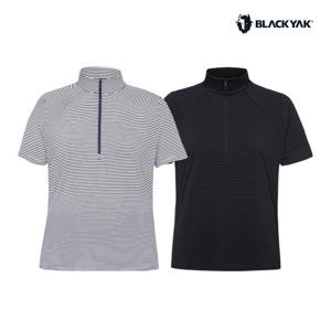 [블랙야크] 여성 시어서커 집업 반팔티_1BYZTMU514