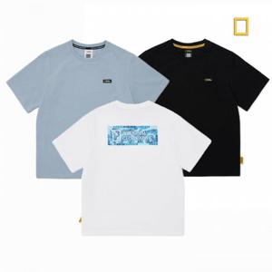 내셔널지오그래픽키즈  (K252UTS330) 미니미 만텔라 빅백로고 그래픽 반팔 티셔츠