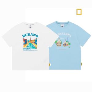 내셔널지오그래픽키즈  (K252UTS070) 여행 그래픽4 반팔 티셔츠