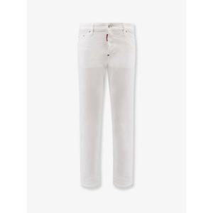 [DSQUARED2] 라프리마 남성 진 스트레치 코튼 팬츠 위드 화이트 불 택 S74LB1492S39781 100 Bianco /12