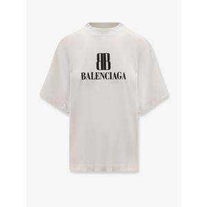 [BALENCIAGA] 라프리마 여성 티셔츠 앤 탑 크롭 코튼 818431 TSVU49012 더티 화이트 /12