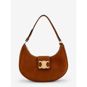 [CELINE] 라프리마 여성 숄더 가방 Ava 미디엄 Triomphe 스웨이드 백 114493GRM 02CM 카멜 /12