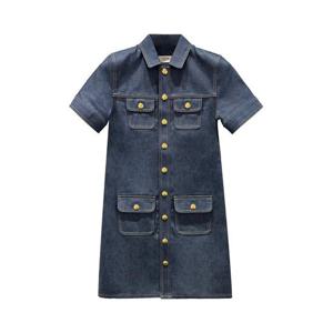 셀린느 미디 원피스 RR03S084207IA Denim