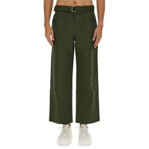 메종키츠네 스트레이트 팬츠 LM01110WW0079 GREEN