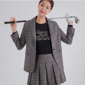 [엘르골프]전판 체크 테일러드 자켓6H61201600095_SC