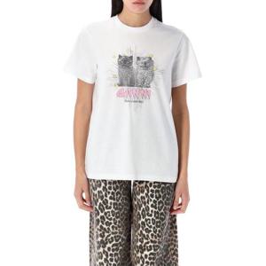 가니 반팔 티셔츠 T40603575 151 BRIGHT WHITE