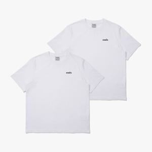 [디아도라]디아도라 2PACK 반팔 티셔츠 D5121LRS99-WHT