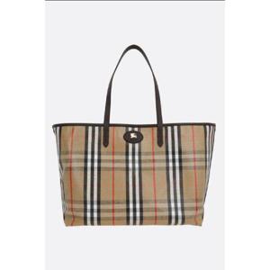 BURBERRY Highlands medium tote bag in coated canvas 8112222B9368