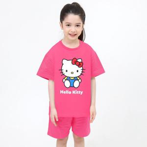 [레노마 이너웨어]헬로키티 아동 큐티 5부상하복PK-0E1EW61576_K