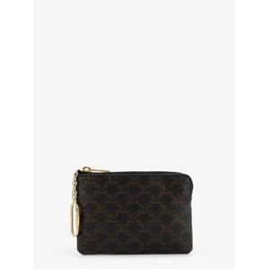 CELINE Triomphe coated canvas coin purse 10C662BTA