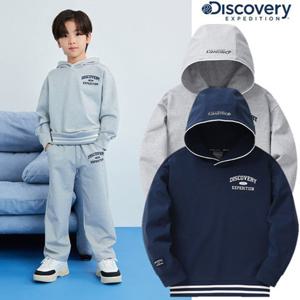 디스커버리 키즈 바시티 로고 후드티셔츠 DKHD11041