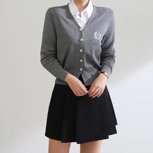 [올리비에스클로젯] 자수 포인트 브이넥 가디건_O2502CD016A