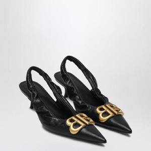 BALENCIAGA Monaco black slingback with logo 818870WBD4TXIBALEN-1080