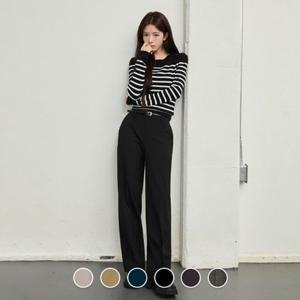 [지오다노]여성 가을 간절기 스트레이트 일자핏 스판 슬랙스 415503