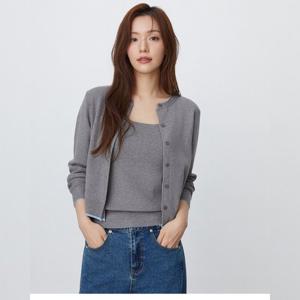 플라스틱아일랜드  나시탑 배색포인트 가디건 세트 (PR3KG962)
