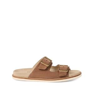 Brunello Cucinelli 스웨이드 슬라이더 샌들 MZUSILY23CHW89