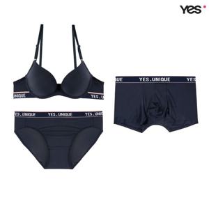 [예스]네이비 에어로쿨 커플속옷SET1 YSWBY433YSWPY433YSMDY433