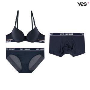 [예스]네이비 에어로쿨 커플속옷SET2 YSWBY433YSWPY434YSMDY433