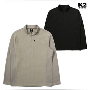 K2 겨울행사 남성 신축성 기모 등산집업 티셔츠 KMW23225