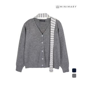 [미니마리]숄레이어드브이가디건 (MMA3CD08)
