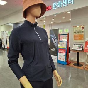 레드페이스 HC12 제노프린트우먼짚티셔츠 네이비 REWMTSF24050