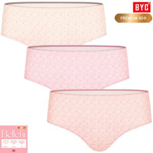 BYC60수면스판큐밴드적용미디여삼각팬티3매입WNF2265