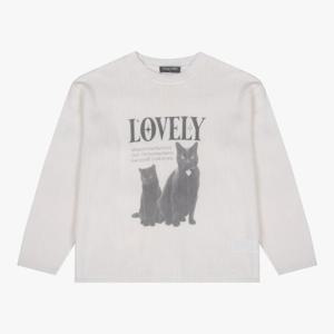 [더데이걸]시크 고양이 풀오버 스웨터TGKA25W01