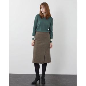 [올리비아로렌]체크 세미 에이라인 스커트_VOCDK3W9321