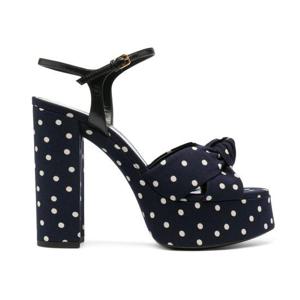 생로랑 샌들 62011814T10 POLKA DOT BLU Black