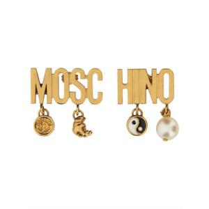 MOSCHINO LOGO EARRINGS 913684081607