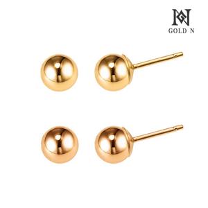 골드앤 14K 심플 골드볼 3mm 귀걸이 RG