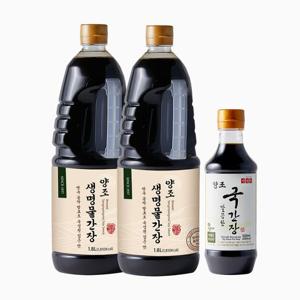 [신앙촌][신앙촌] 양조간장 장아찌 기획 1호 (생명물간장1.8L2 국간장500mL1)