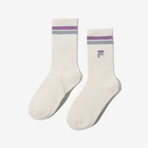 [FILA] TAG가6,000원 F로고 스트라이프 장목양말(FS3SCF6317X_LV