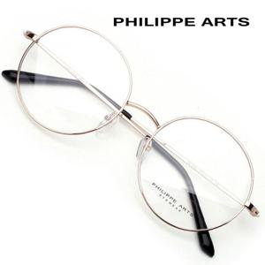 필립아츠 안경테 PA8005 C6 오버사이즈 동글이 안경 메탈테