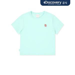 [디스커버리] 우먼스 슬림 크롭 반팔티셔츠 (L.Aqua blue) DWRS98043-ABL
