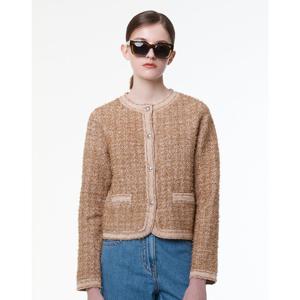 아떼 바네사브루노 여성 24SS 클리어런스카멜 글리터 니트 가디건 VLSW4B269CM