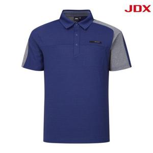 JDX 세이브존07 남성 조직감 배색 티셔츠 X1TSV2512NA