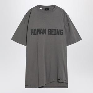 발렌시아가 오버사이즈 그래픽 휴먼 비잉 티셔츠 824285TSVV1 1
