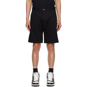 BAPE 반바지 블랙 에이프 헤드 원 포인트 쇼츠 232546M193001