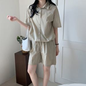 [카라]KARRA 바스락반팔스트링셔츠+팬츠SET_A5M0430