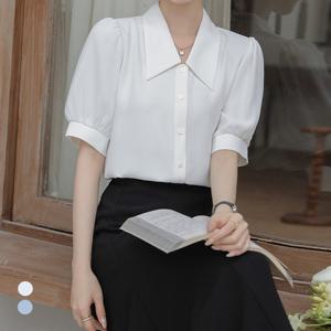 [클라셰]클라셰 퍼프클래식로맨틱블라우스_B5M0413