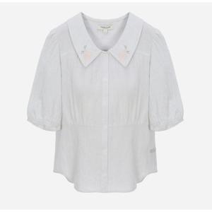 [써스데이아일랜드][여성]카라 자수 블라우스(T254MBL342W)
