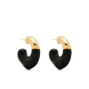 25 FW 써네이 러버라이즈드 스몰 이어링 SRRE02GOLDBLACK TP432072801